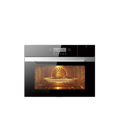 嵌入式微蒸烤3合1一体机 50L大容量彩屏操控微波炉蒸箱烤箱R5 APP掌控嵌入式搪瓷